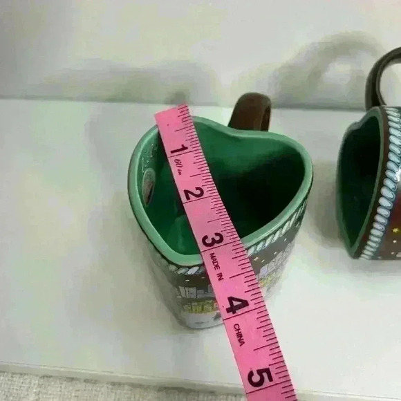 2018 Chicago Christkindlmarket German‎ Christmas Market Heart Shaped Mugs - Picture 8 of 8